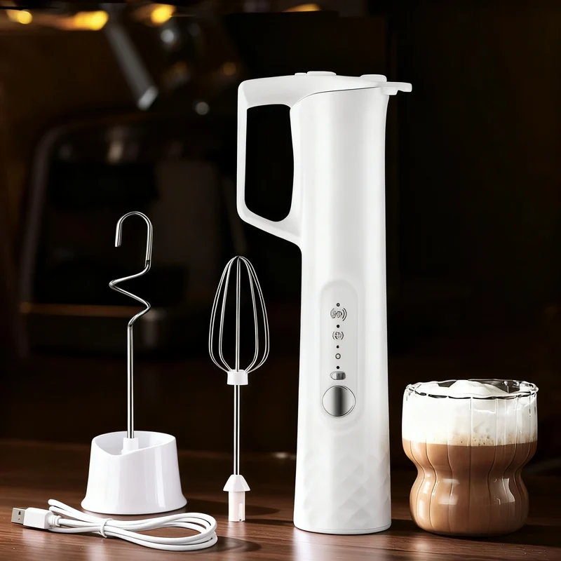 Electric milk frother, USB-C, multiple functions