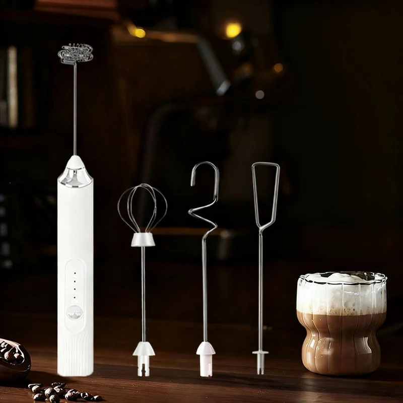 Electric milk frother, USB-C, multiple functions