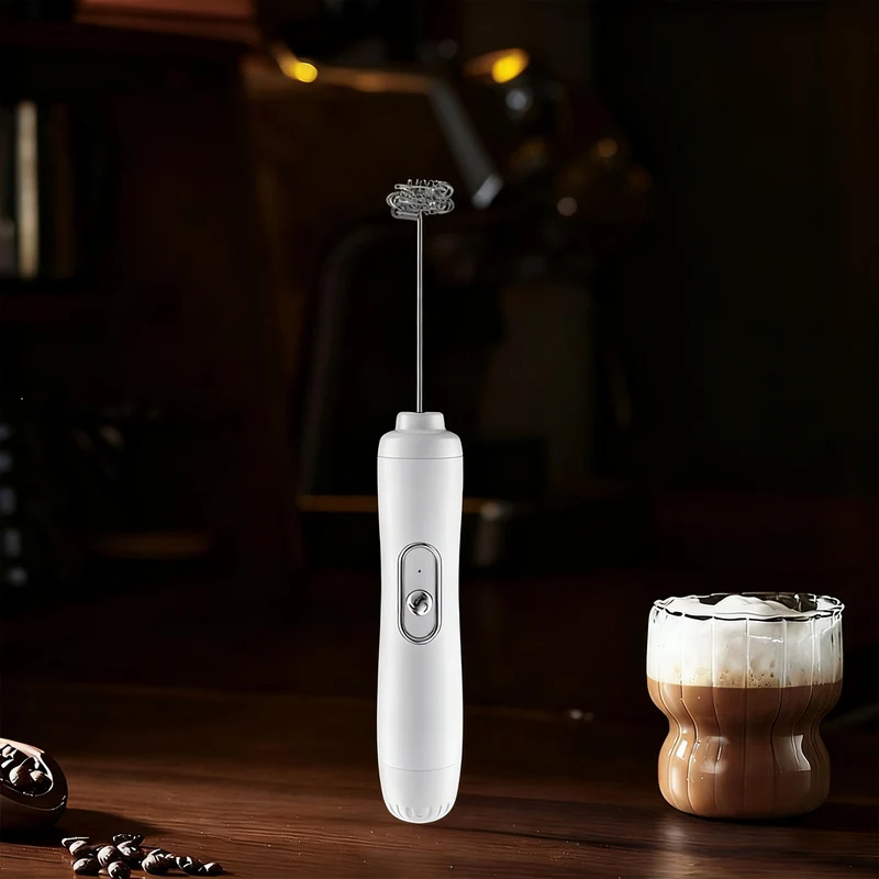 Electric milk frother, USB-C, multiple functions