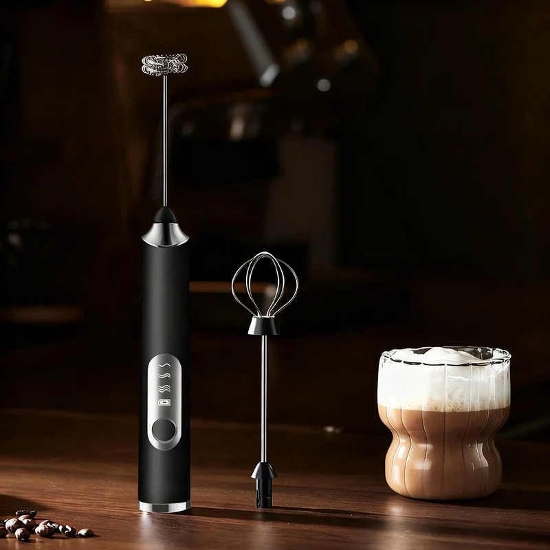 Electric milk frother, USB-C, multiple functions