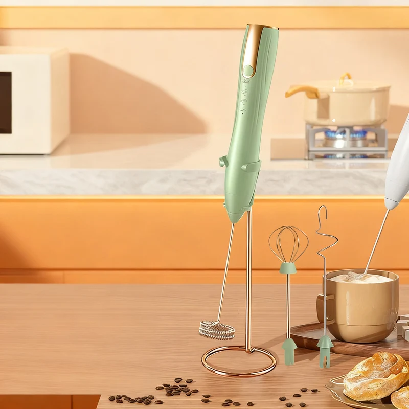Electric milk frother, USB-C, multiple functions