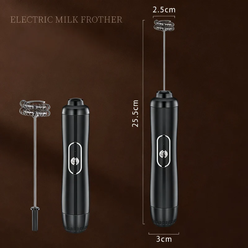 Electric milk frother, USB-C, multiple functions