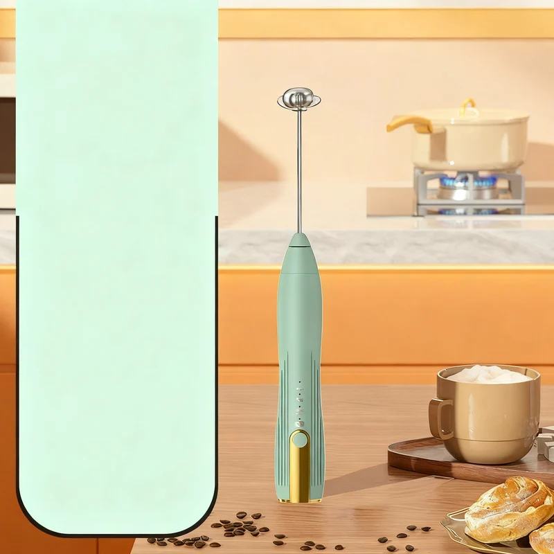 Electric milk frother, USB-C, multiple functions
