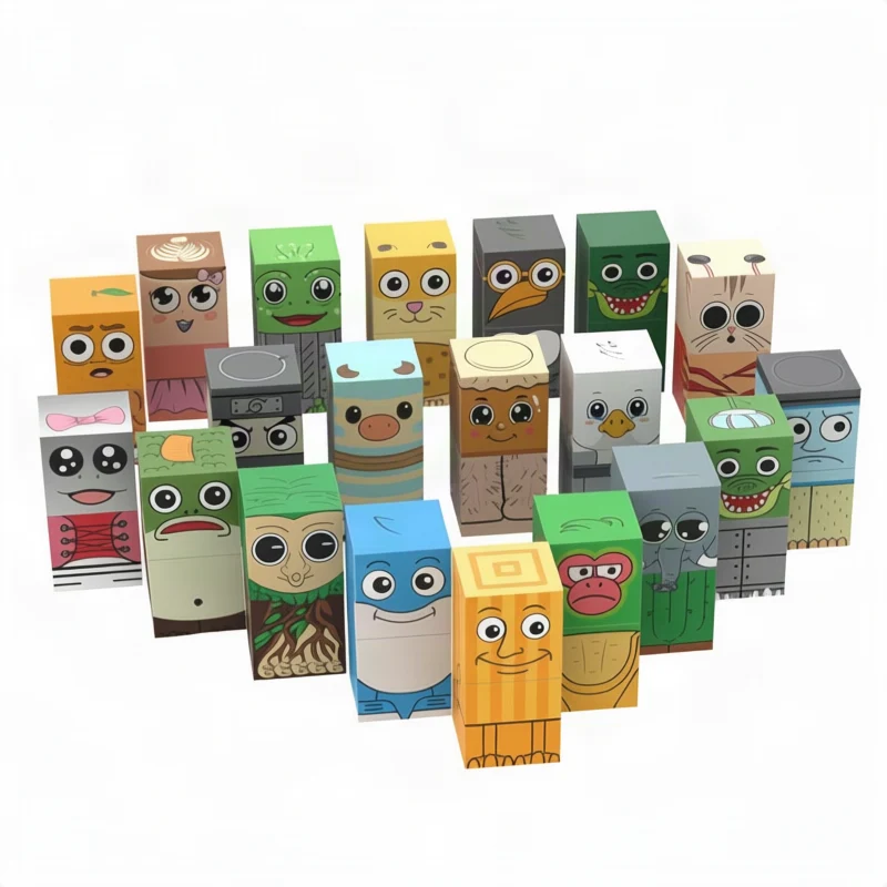 Magnetic building blocks, domino style