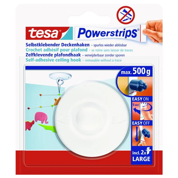 powerstrips deckenhaken weiß 1 st.
