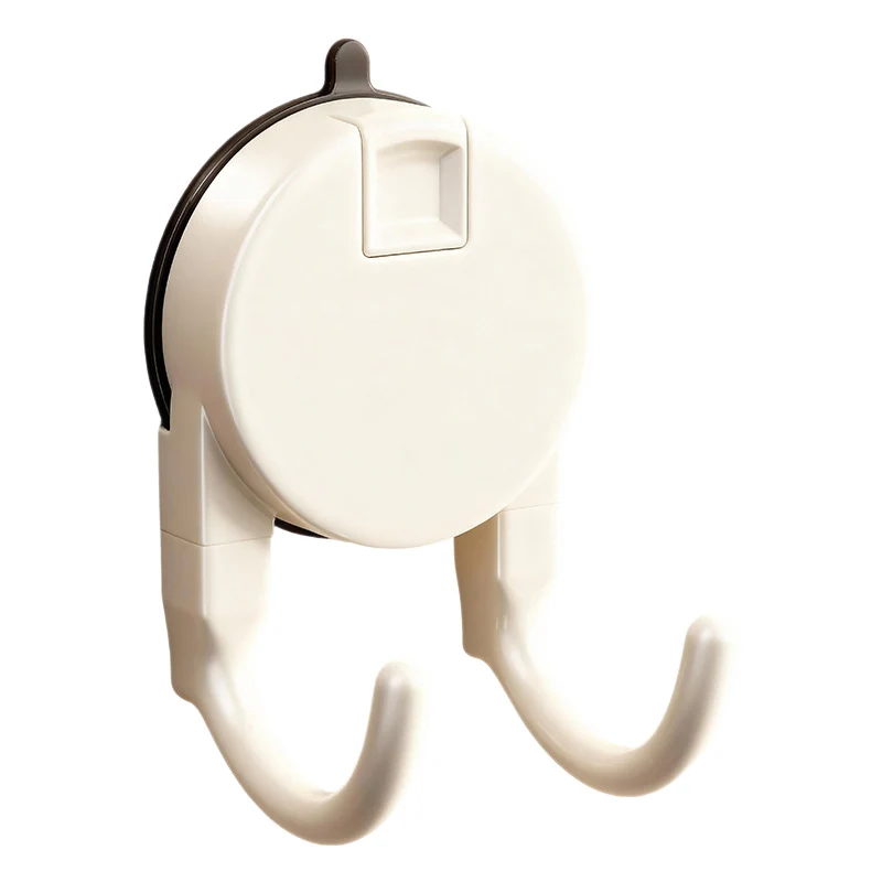 Double suction cup hook, ABS, for towels