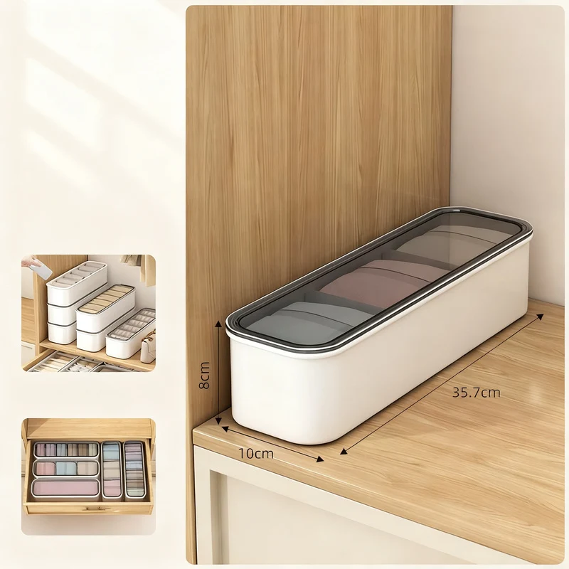 Storage box for underwear and socks, PP