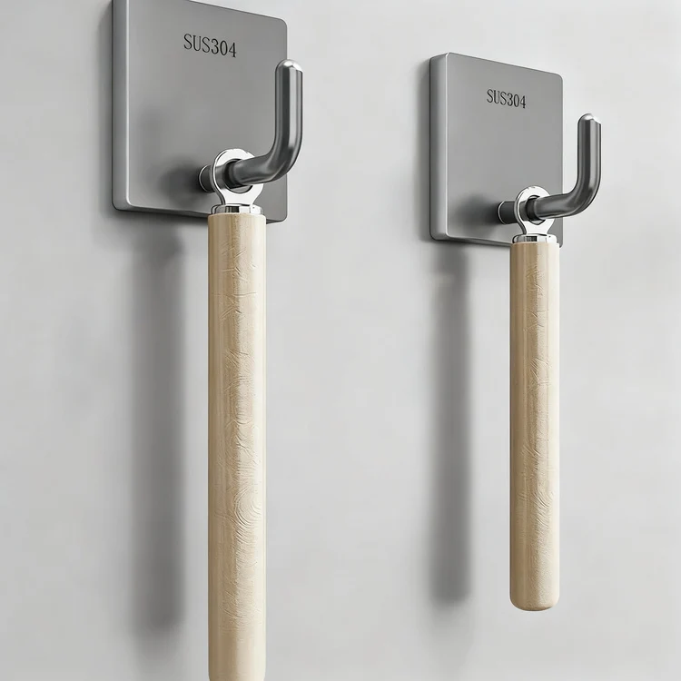 Stainless steel adhesive hooks with strong hold