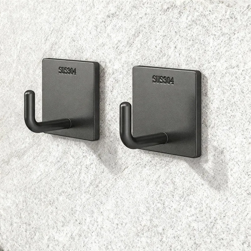 Stainless steel adhesive hooks with strong hold