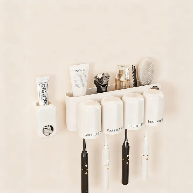 Toothbrush wall holder without drilling