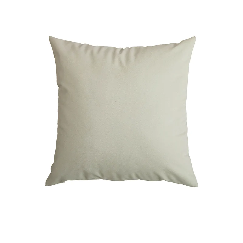 Square Textured Linen-Feel Decorative Throw Pillow Cover with Hidden Zipper