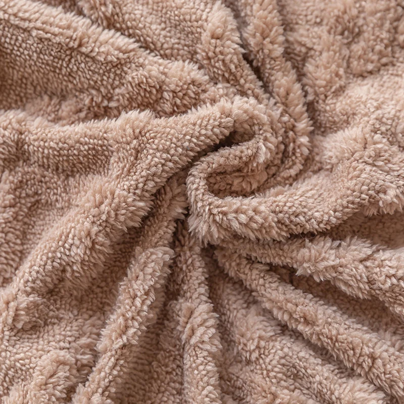 Reversible Sherpa-Lined Textured Knit Throw Blanket
