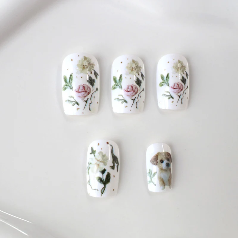 Künstlerisches Haustier-Thema Nagelkunst Karnz