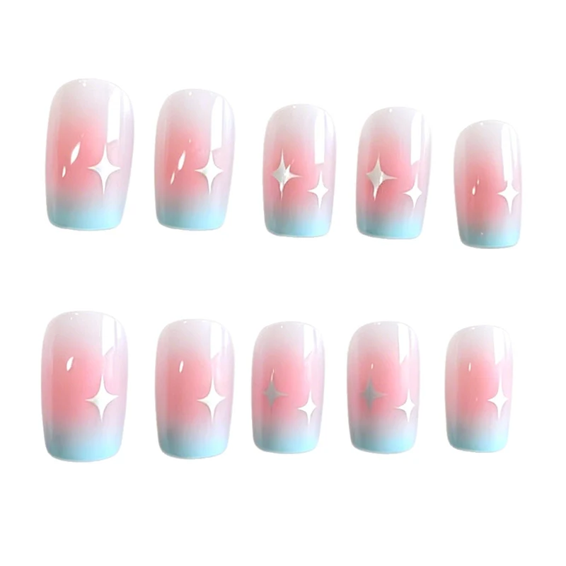 Künstlerische Ombre Nagelkunst Extensions Karnz