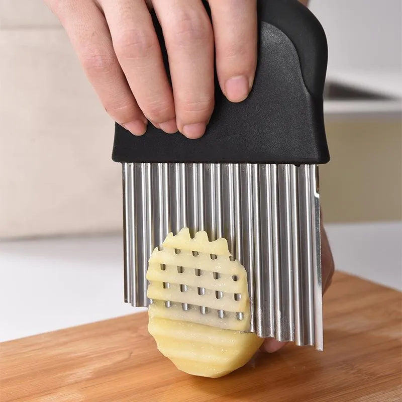 Wavy Blade French Fry Cutter in Stainless Steel | Stornfield