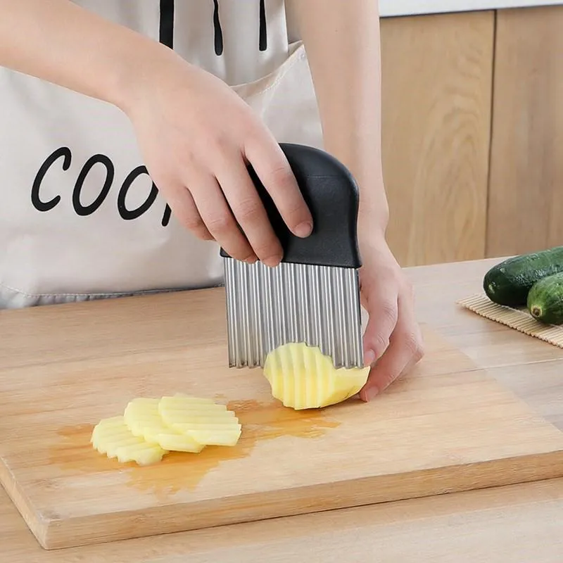 Wavy Blade French Fry Cutter in Stainless Steel | Stornfield