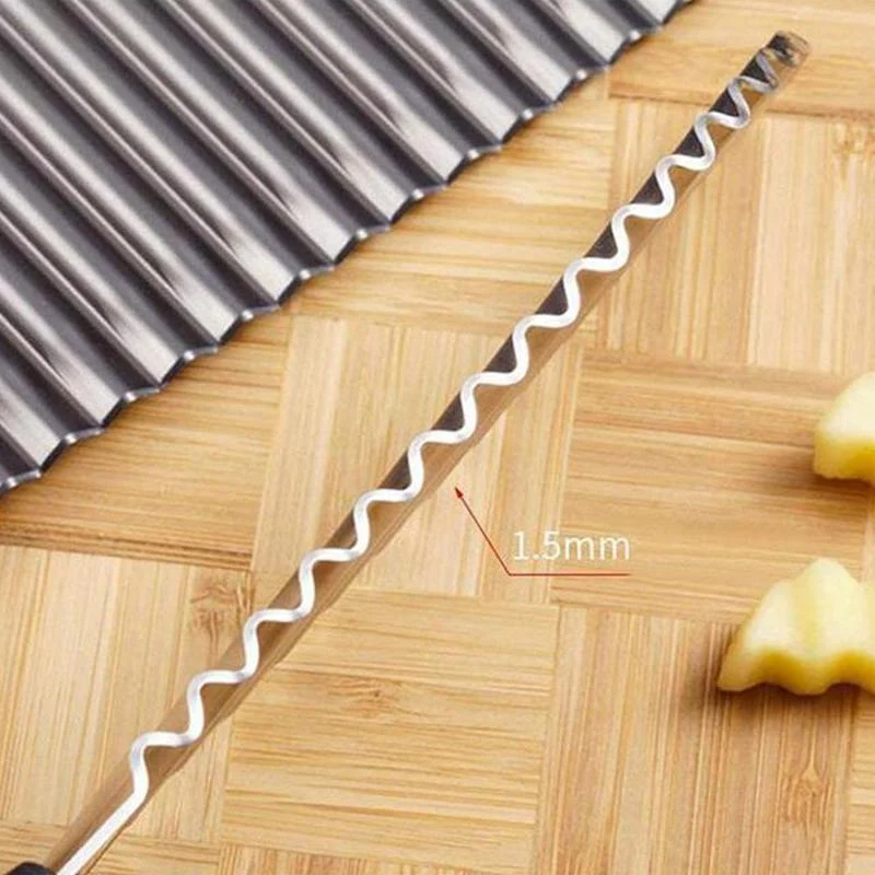 Wavy Blade French Fry Cutter in Stainless Steel | Stornfield