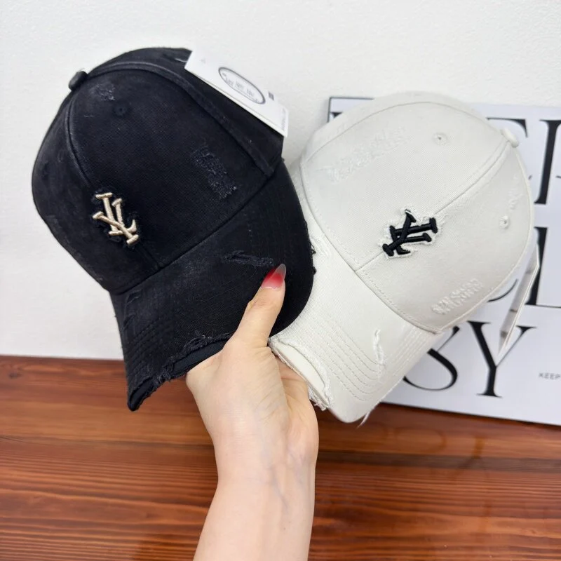 Men's Distressed Denim Adjustable Baseball Cap Stornfield