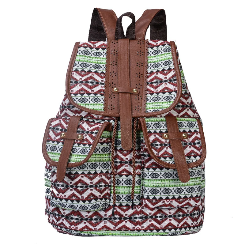 Bohemian Ethnic Print Backpack Stornfield