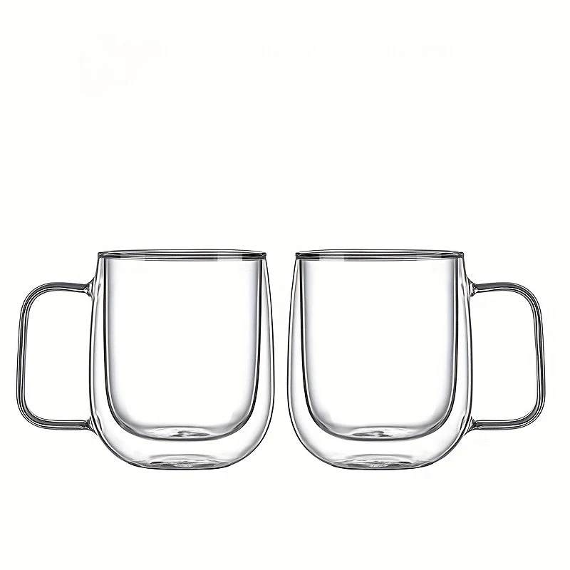 ThermoSip Double-Walled Glass Mug – Borosilicate Glass, Heat Resistant & Elegant | Stornfield