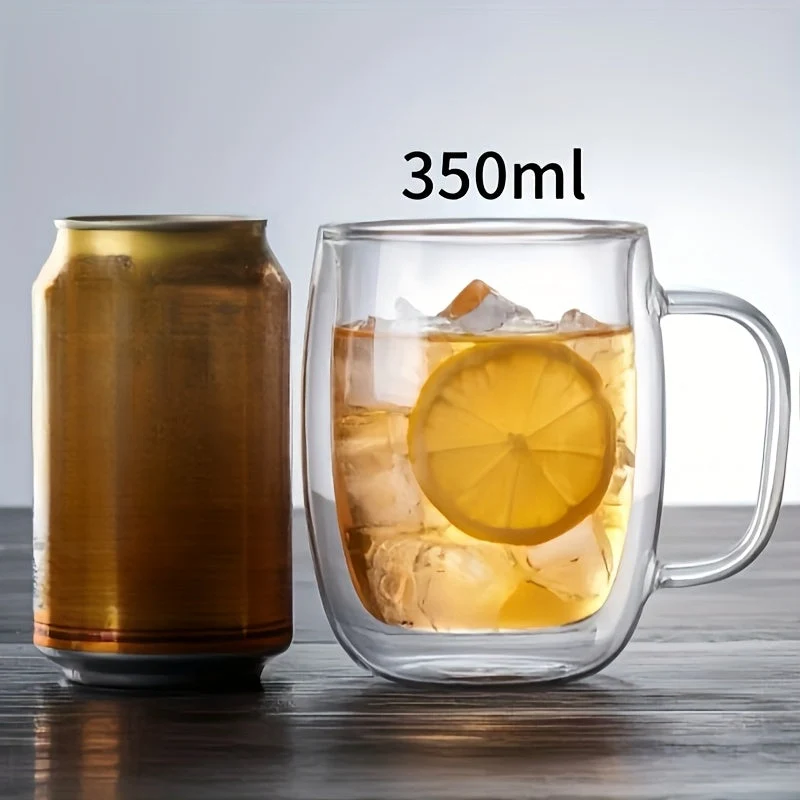 ThermoSip Double-Walled Glass Mug – Borosilicate Glass, Heat Resistant & Elegant | Stornfield