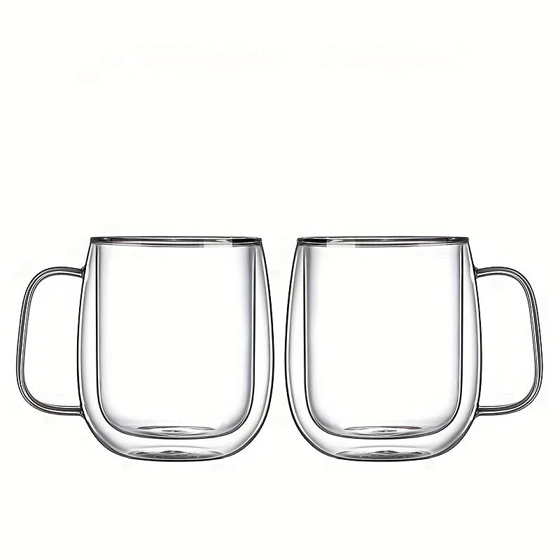 ThermoSip Double-Walled Glass Mug – Borosilicate Glass, Heat Resistant & Elegant | Stornfield