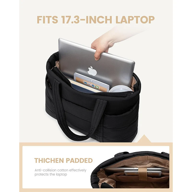 Padded tote bag with practical exterior pockets Stornfield
