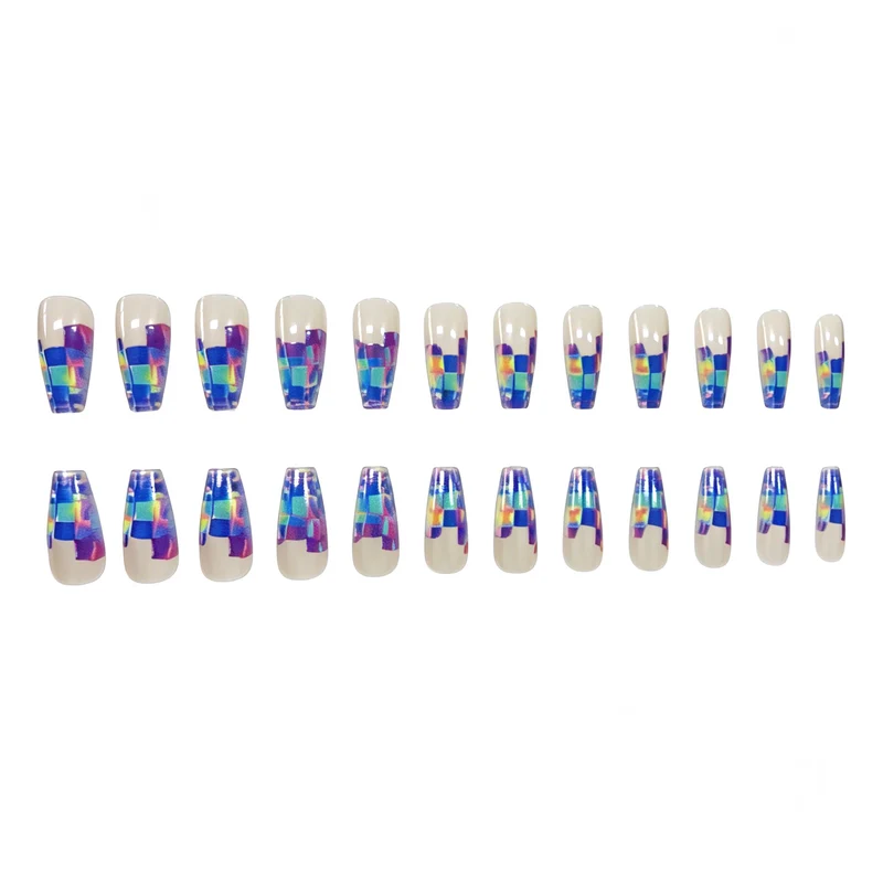 Künstlerische transparente Acryl-Nagelerweiterungen Karnz
