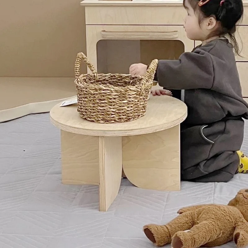 Beef wooden table, 40×40 cm, height 24 cm
