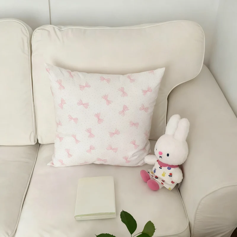 Decorative cushion with flock fabric, 40–45 cm