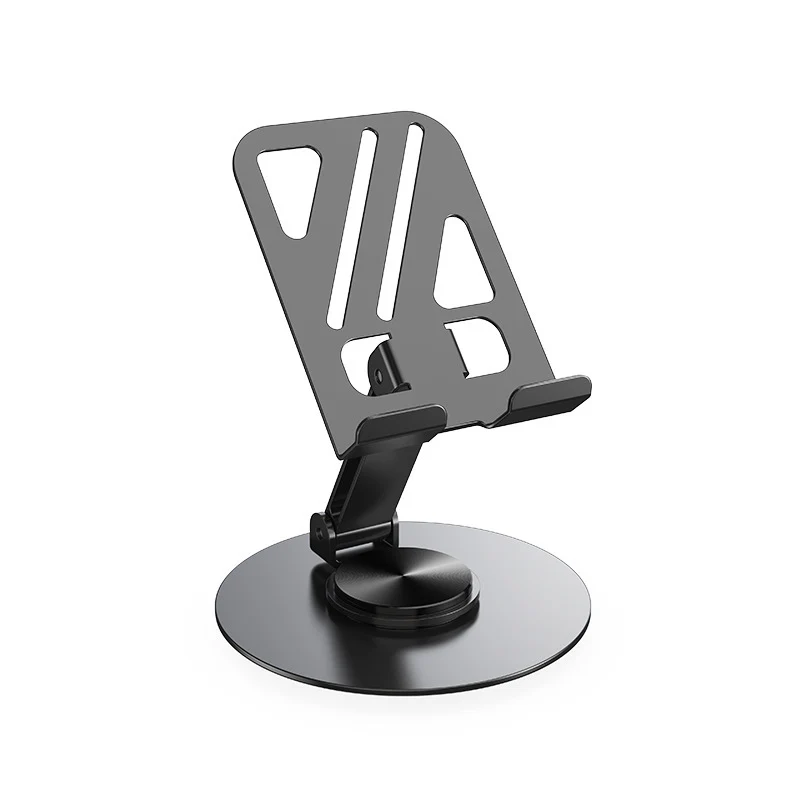 Rotating phone holder made of steel