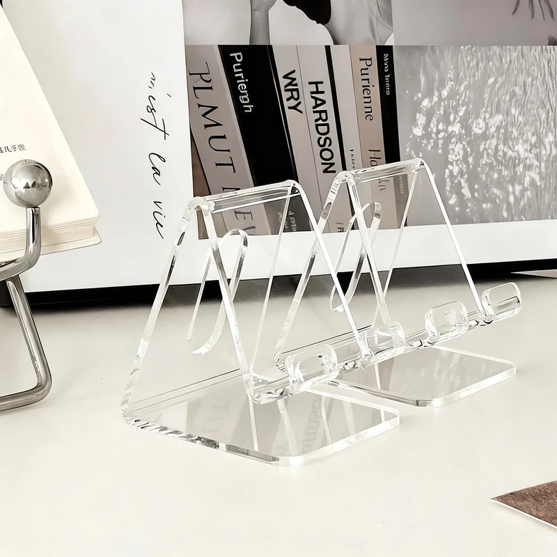 Handy holder made of acrylic, foldable
