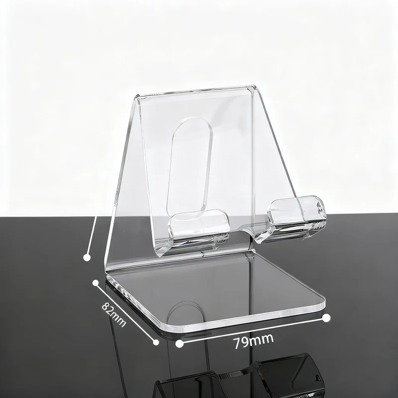 Handy holder made of acrylic, foldable