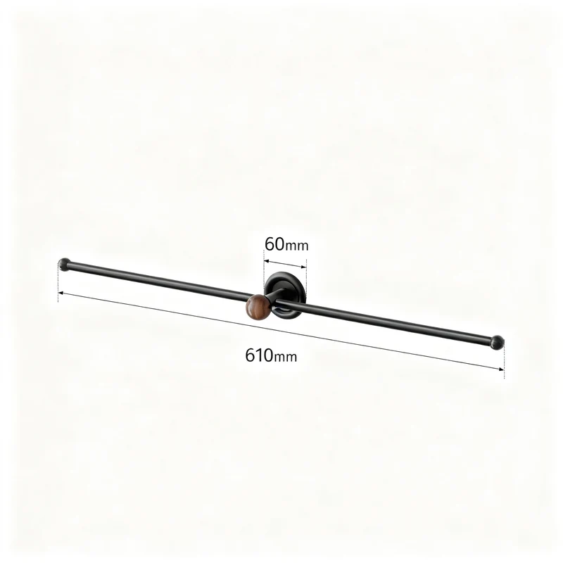 Towel holder made of steel, 30 cm