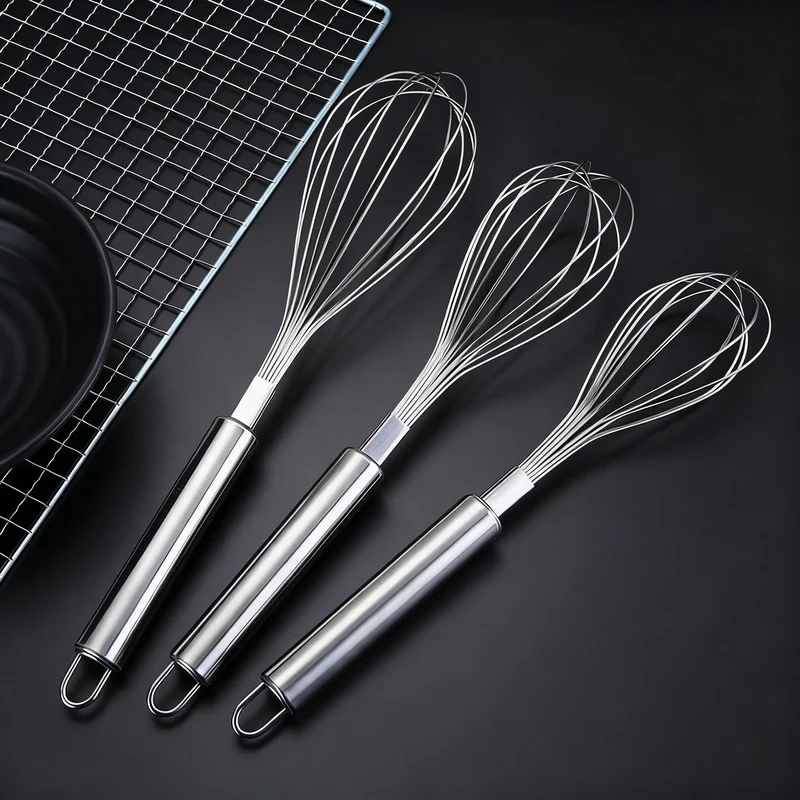 Stainless steel hand whisk