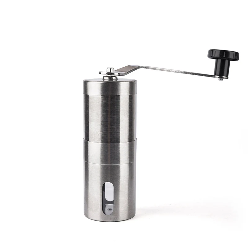 Hand coffee grinder made of stainless steel