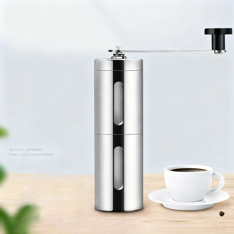 Hand coffee grinder made of stainless steel