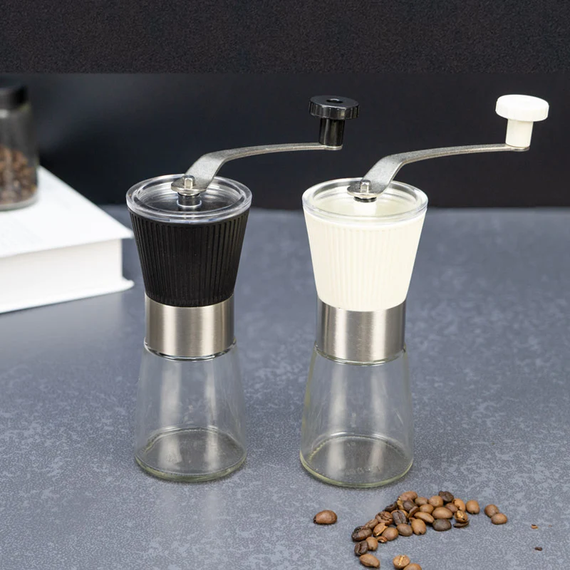 Hand coffee grinder made of stainless steel