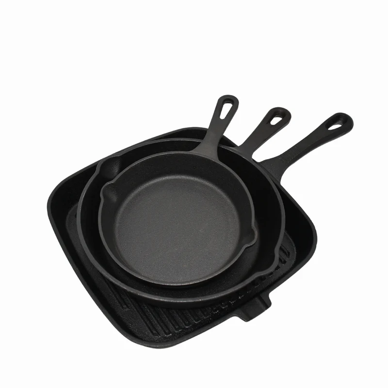 Cast Iron Frying Pan Set, 5-piece