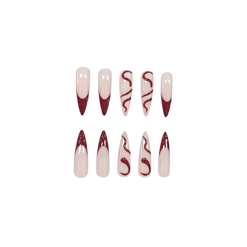 Dekorativer Stiletto Nagelkunst Set Karnz