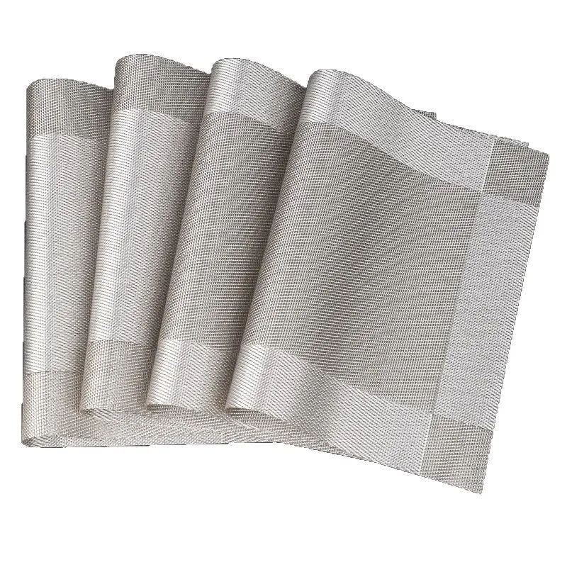 Polyester placemat, square, patterned