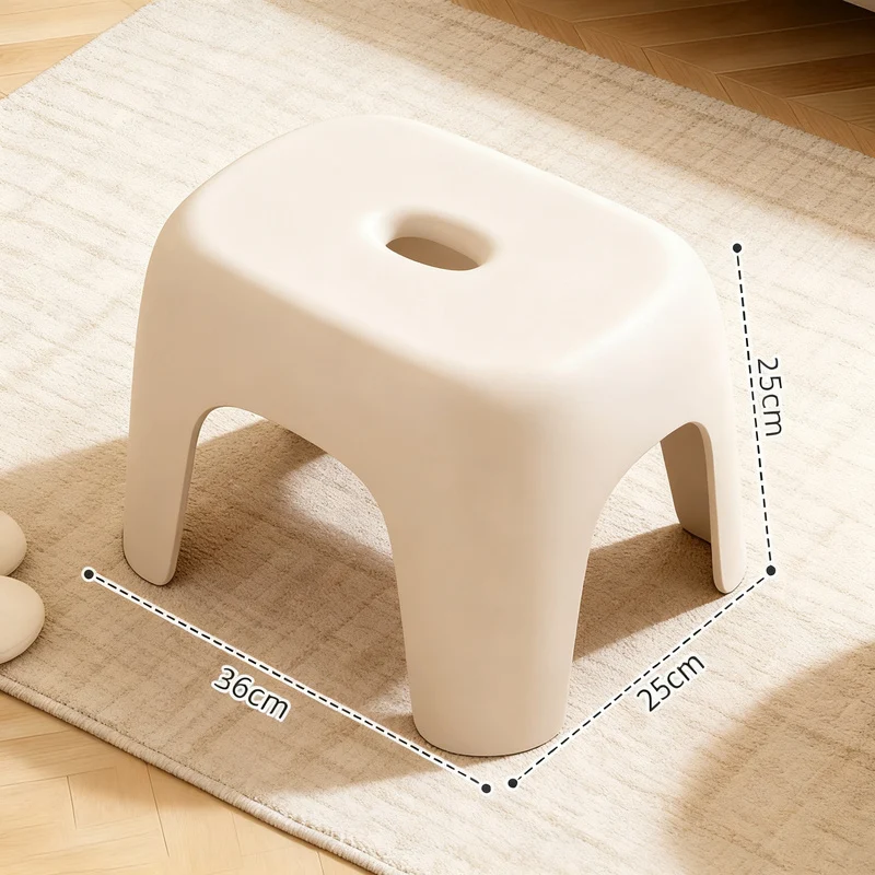 Plastic stool, non-slip, in two sizes