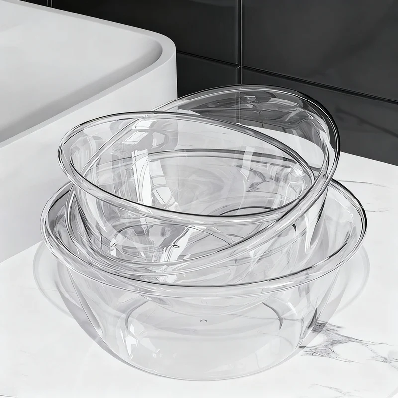 Plastic sink, transparent, robust