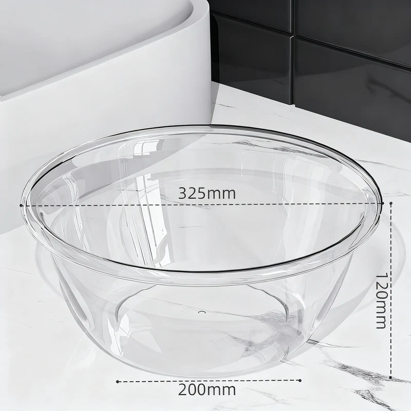 Plastic sink, transparent, robust