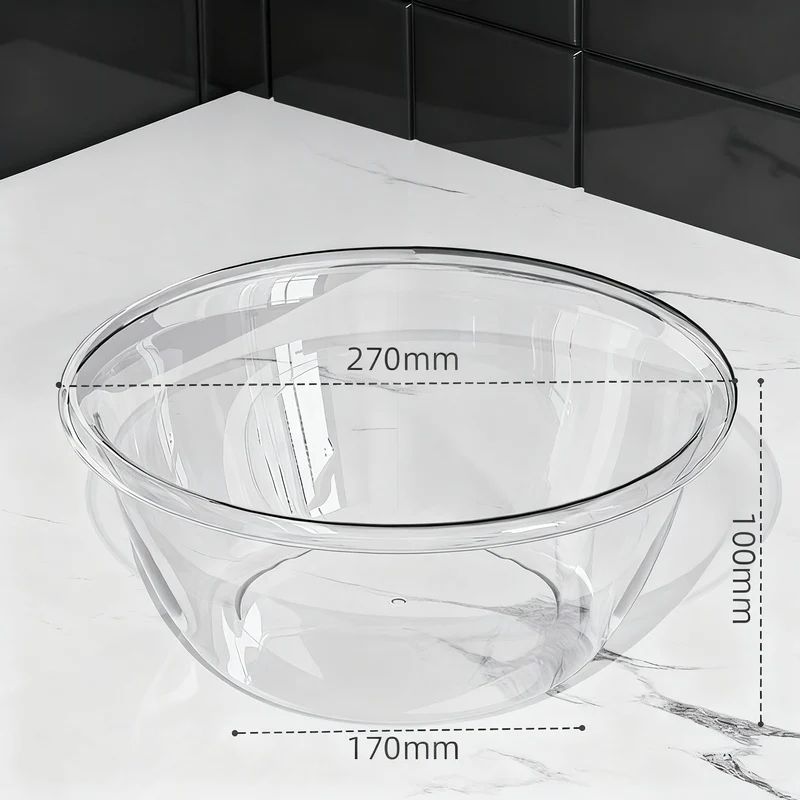 Plastic sink, transparent, robust
