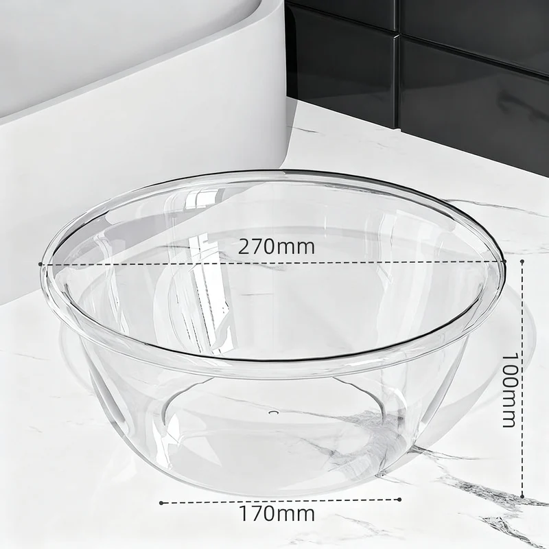 Plastic sink, transparent, robust