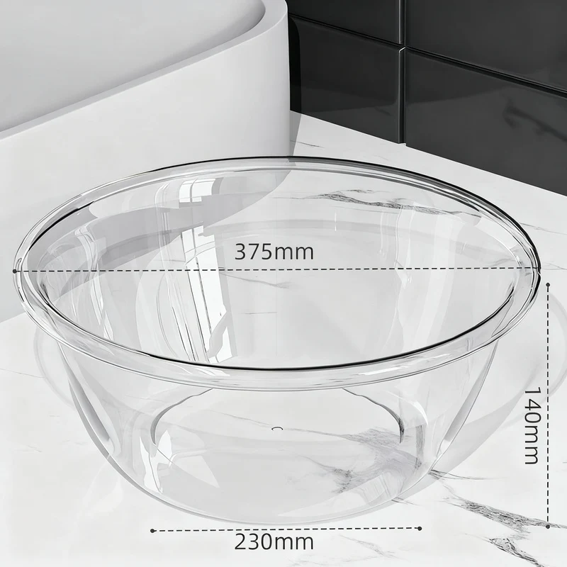Plastic sink, transparent, robust