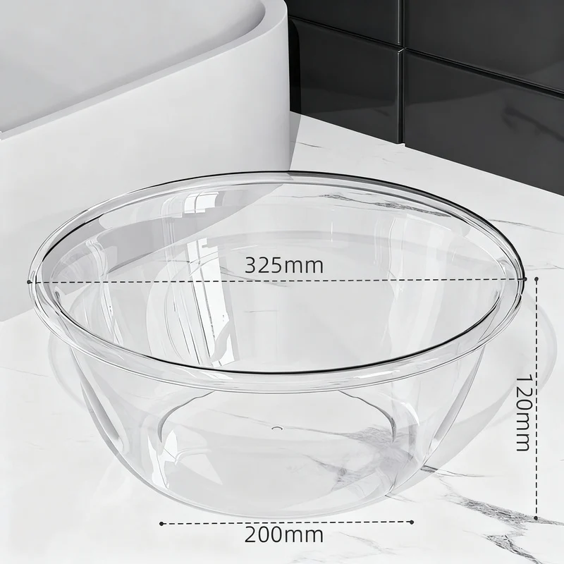 Plastic sink, transparent, robust