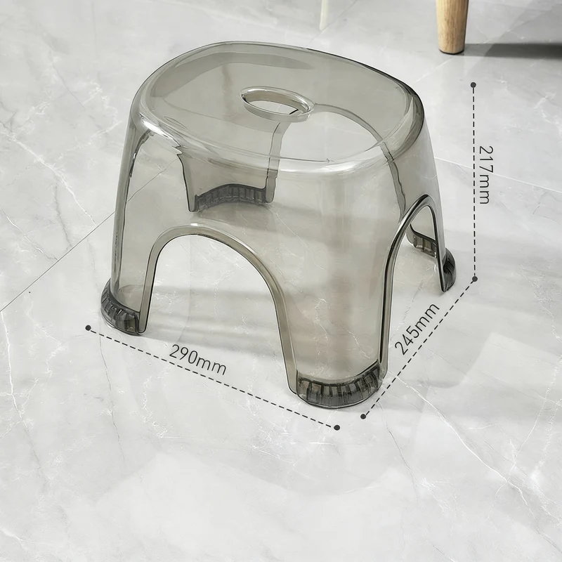 Plastic stool, square, sturdy