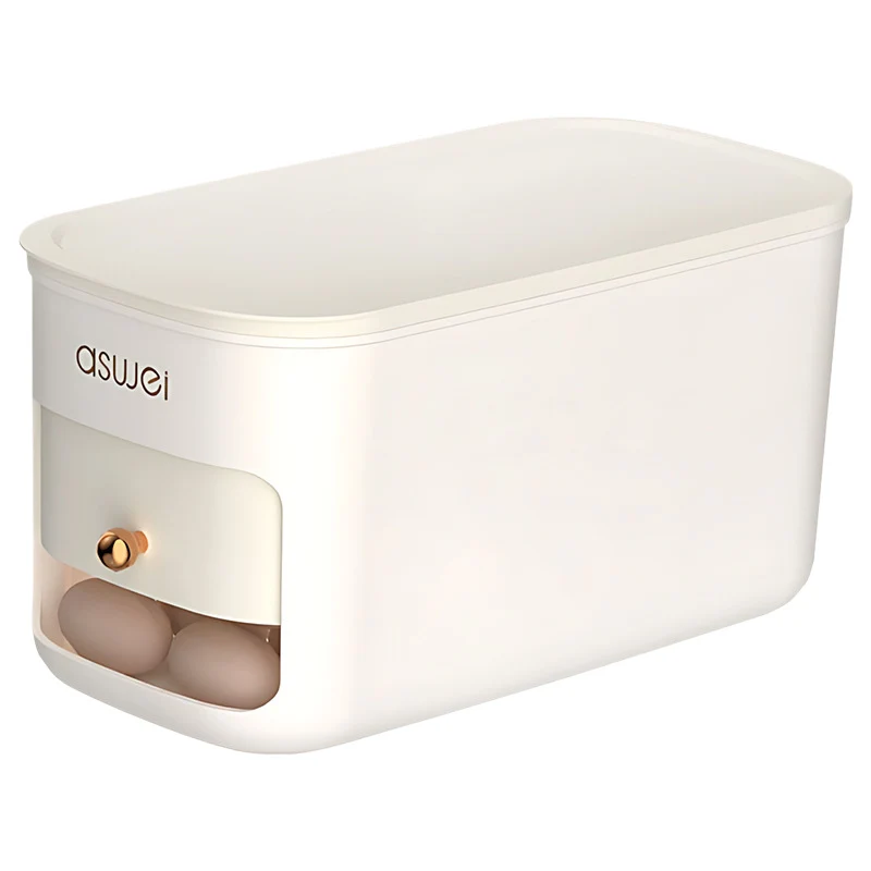 Refrigerator egg box with rolling mechanism